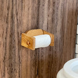 Miniature Toilet Paper Roll and Holder , 1:12 Dollhouse Toilet Paper - G064