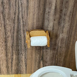 Miniature Toilet Paper Roll and Holder , 1:12 Dollhouse Toilet Paper - G064