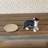 1:12 Miniature Black and White Cat (style E) - C064