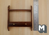 Dollhouse Supplies miniature 1:12 scale Wall Cupboard, Wood Wall Bracket, Wall rack, Wall Cupboard (walnut) - I013