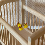 Dollhouse Supplies Crib Mobile , Duck Mobile , Baby Crib Mobile , Miniature Duck Mobile , 1:12 Scale Hanging Mobile , Baby Mobile - G047