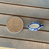 Dollhouse Sauce Pot , Miniature Ceramic Sauce Pot , 1:12 Scale 1 Inch Scale Pot , Blue Pot - A040