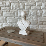 Dollhouse Supplies Sculpture Albert Bust , Miniature Sculpture Figurine (cast resin) - B085