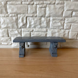 Dollhouse Fairy Garden Bench , 1:12 Miniature Garden Seat , Fairy Seat , Garden Chair (cast resin) - B086