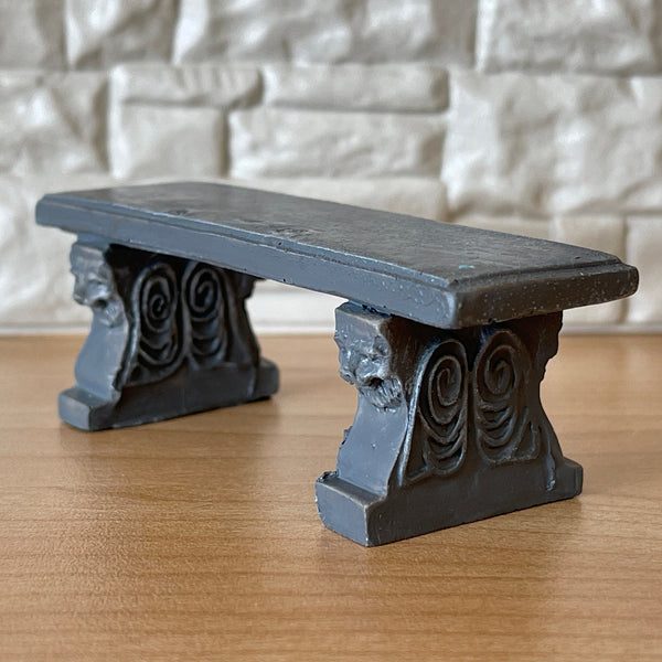 Dollhouse Fairy Garden Bench , 1:12 Miniature Garden Seat , Fairy Seat , Garden Chair (cast resin) - B086