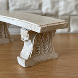 Dollhouse Fairy Garden Bench , 1:12 Miniature Garden Seat , Fairy Seat , Garden Chair (cast resin) - B087