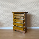 1:12 Miniature Dresser , Miniature Chest , Miniature Wardrobe , Miniature Cloth Drawers - J021