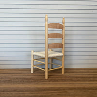 Dollhouse Unpainted Dinning Chair Unfinished 1:12 Scale Miniature Chair - C008