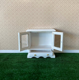 1:12 Dollhouse Supplies Miniature Short Display Cabinet Sideboard with Swing Doors and Drawer (wood) - K039