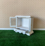 1:12 Dollhouse Supplies Miniature Short Display Cabinet Sideboard with Swing Doors and Drawer (wood) - K039