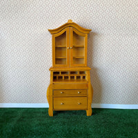 1:12 Miniature Secretary Desk , 1 Inch Scale Desk , Dollhouse Escritoire , Miniature Mail Desk - K042