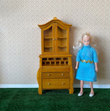 1:12 Miniature Secretary Desk , 1 Inch Scale Desk , Dollhouse Supplies Escritoire , Miniature Mail Desk - K042