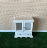1:12 Dollhouse Supplies Miniature Short Display Cabinet Sideboard with Swing Doors and Drawer (wood) - K039