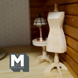 Dollhouse Supplies Mannequin Model , 1:12 Scale Miniature Unfinished Wooden Dressmaker G010