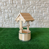 Dollhouse Fairy Garden Wishing Well , Unfinished Unpainted 1:12 Scale Miniature Wishing Pond , Magic Well , Fairy Well , Holy Well - D012