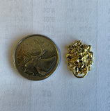 Dollhouse Lion Head Door Knocker , 1:12 Scale Miniature Metal Knocker - C050