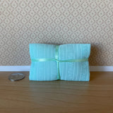 Dollhouse Single Bedding Set with Pillow Comforter and Cover Sheet , 1:12 Scale Miniature Bed Topper , Coverlet, Coverlet, Bedspread - B014