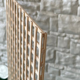 Dollhouse Garden Trellis Panel , Climbing Plant Frame , Unpainted Vertical Trellis Plant Stand 5-7/8" x 5-7/8" - I044