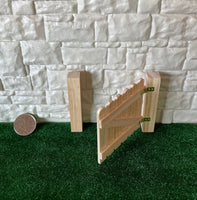 Dollhouse Garden Gate , Unfinished Miniature Garden Gate Door , 1:12 Scale Fence Door - I044