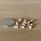 1:12 Scale Miniature Unpainted Turned Wood Knobs, Set of 12, 1/4 inch long, DIY Dollhouse Supply