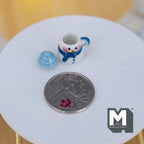 1:12 scale Dollhouse Supplies Miniature Christmas Snowman Mug, Dolls House hot drink, miniature cup - G071