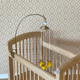 Dollhouse Supplies Crib Mobile , Duck Mobile , Baby Crib Mobile , Miniature Duck Mobile , 1:12 Scale Hanging Mobile , Baby Mobile - G047