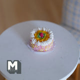 1:12 scale Dollhouse Supplies miniature Strawberry, Kiwi and Mango Cake - E011