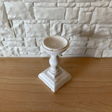 Dollhouse Supplies Bird Bath Fountain , Miniature Pedestal Fountain , 1:12 Scale Square Base Fountain (cast resin) - B061