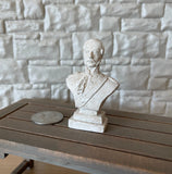 Dollhouse Supplies Sculpture Albert Bust , Miniature Sculpture Figurine (cast resin) - B085
