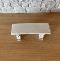 Dollhouse Fairy Garden Bench , 1:12 Miniature Garden Seat , Fairy Seat , Garden Chair (cast resin) - B087