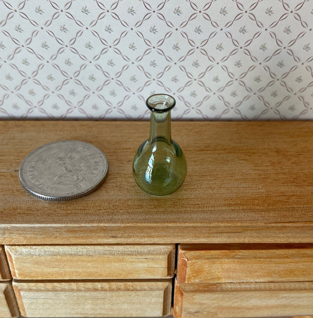 Dollhouse Supplies Miniature Vase , Glass Wine Decanter , 1:12 Scale (real glass) - B064