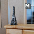 1:12 Scale Miniature Eiffel Tower Statue, 2 inch tall, DIY Dollhouse Supply (cast resin) (dark bronze)