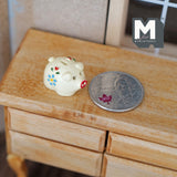 Miniature Piggy Bank , 1:12 Scale Dollhouse Coin Bank , Coin Jar G051