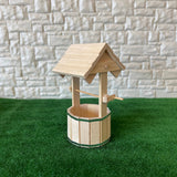 Dollhouse Fairy Garden Wishing Well , Unfinished Unpainted 1:12 Scale Miniature Wishing Pond , Magic Well , Fairy Well , Holy Well - D012