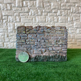 Dollhouse Fairy Garden Stone Wall , 1:12 Scale Miniature Rock Wall , Stone Fence 3 inch tall (case resin) - D038