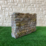 Dollhouse Fairy Garden Stone Wall , 1:12 Scale Miniature Rock Wall , Stone Fence 3 inch tall (case resin) - D038