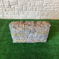 Dollhouse Fairy Garden Stone Wall , 1:12 Scale Miniature Rock Wall , Stone Fence 3 inch tall (case resin) - D038