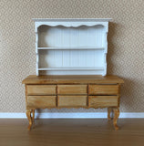 Dollhouse Supplies Hanging Wall Shelves , 1:12 Scale Dresser Top Shelves , Wooden Kitchen Dish Shelves - D009