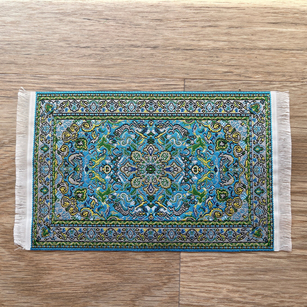 Dollhouse Area Rug , 1:12 Scale Miniature Carpet , Dollhouse Living Room Carpet - Z10