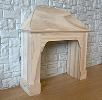 Dollhouse Stove Surround , Cooktop Surround , Range Shield , Stove Alcove , 1:12 Unfinished Unpainted Miniature Stove Surround