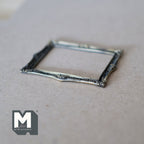 Cadre photo miniature orné en métal à l'échelle 1:12, 6 cm de large, accessoire pour maison de poupée DIY (argent antique)