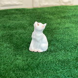 Miniature Sitting Cat , 1:12 Scale Dollhouse Cat - C061