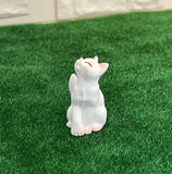 Miniature Sitting Cat , 1:12 Scale Dollhouse Cat - C061