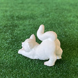 Miniature Stretching Cat , 1:12 Scale Dollhouse Supplies Cat - C058