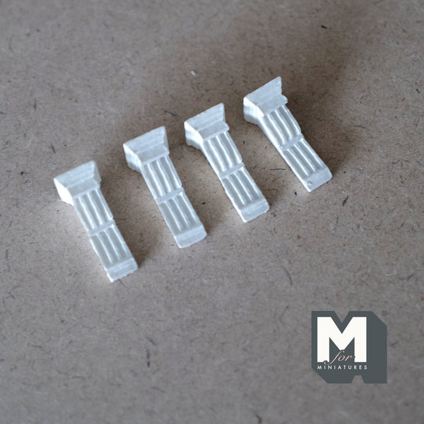 Dollhouse Corbel , 1:12 Scale Miniature Victorian Corbel Brackets Post Brackets Set of 4