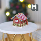 1:12 scale Dollhouse Miniature Christmas Gingerbread House Gingerbread Santa Clause J027