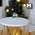 1:12 Scale Miniature Ceramic Christmas Snowman Mug, 13/16 inch tall, DIY Dollhouse Supply