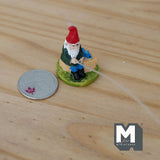 Dollhouse Supplies Fairy Gnome Figurine , 1:12 Scale Miniature Fishing Gnome (cast resin) - G070