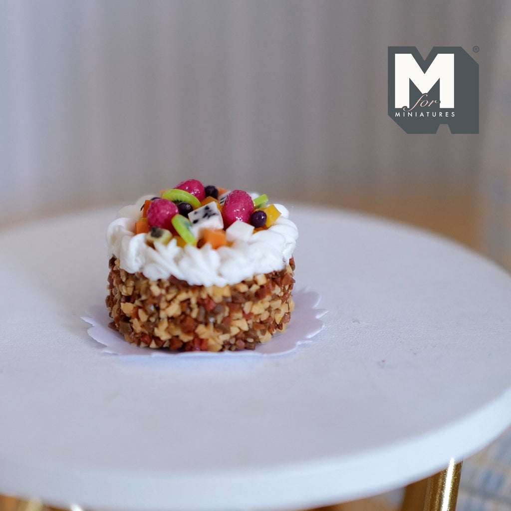 1:12 scale Dollhouse miniature Fruit Cake - E023