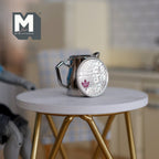 1:12 Scale Miniature Metal Jug with Handle, 1 inch tall, DIY Dollhouse Supply (silver)
